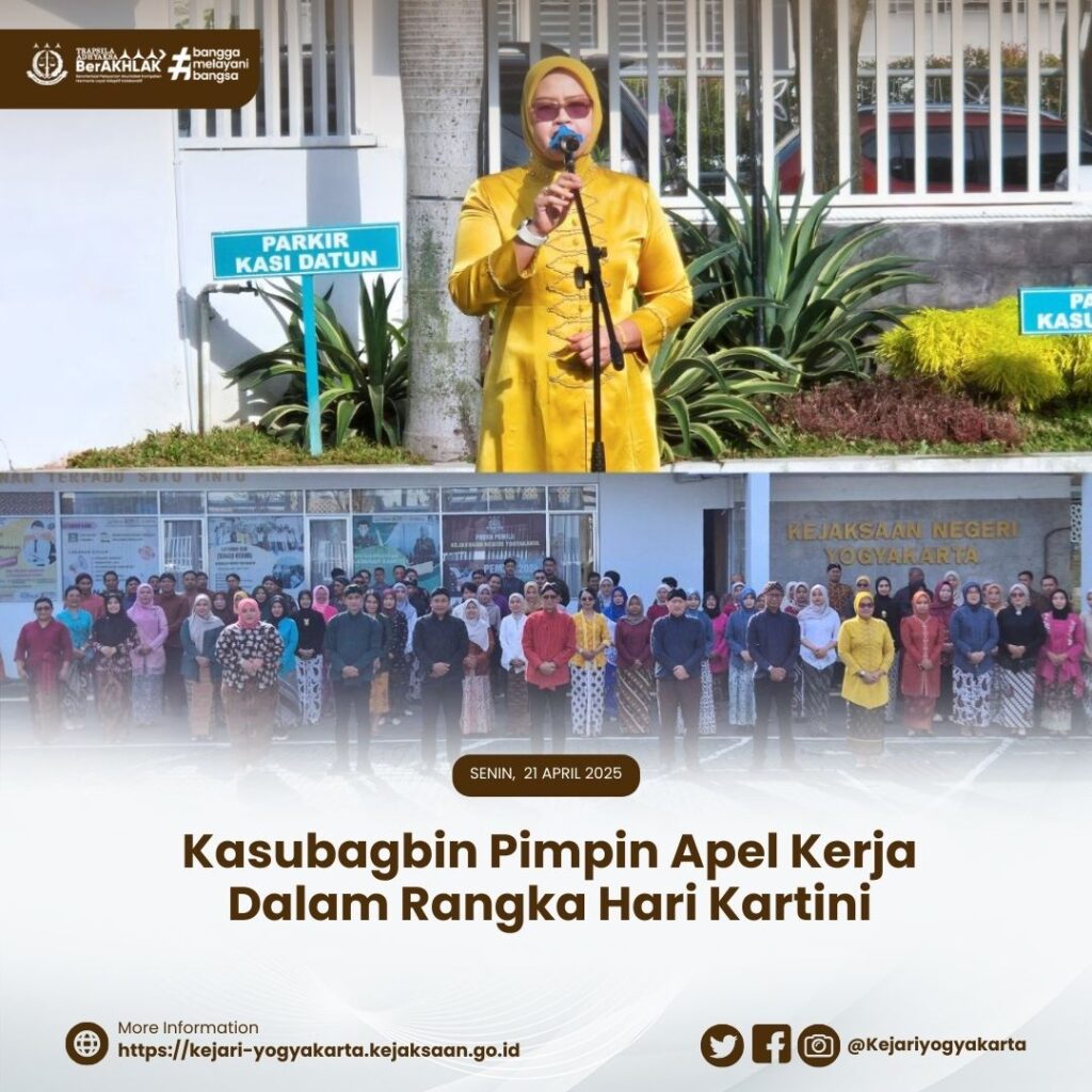 Kasubagbin Yogyakarta Memimpin Apel Kerja Dalam Rangka Hari Kartini Kasubagbin Yogyakarta Memimpin Apel Kerja Dalam Rangka Hari Kartini