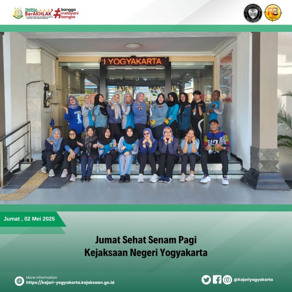 Jumat Sehat Senam Pagi Kejaksaan Negeri Yogyakarta Jumat Sehat Senam Pagi Kejaksaan Negeri Yogyakarta