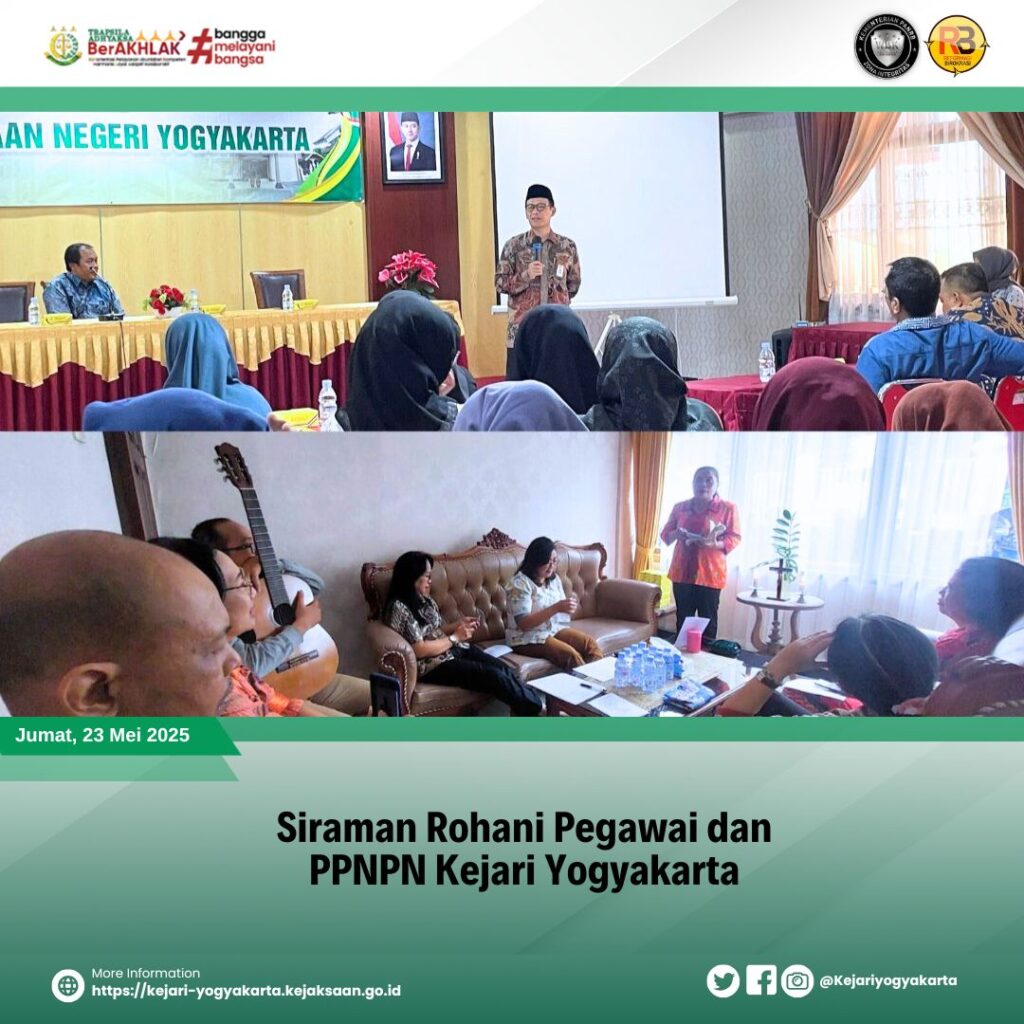 Siraman Rohani Pegawai dan PPNPN Kejari Yogyakarta Siraman Rohani Pegawai dan PPNPN Kejari Yogyakarta
